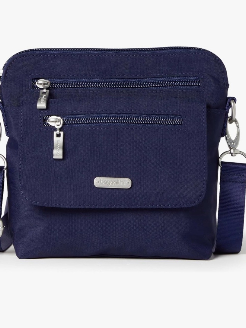 Baggallini Navy Compact Crossbody Messenger Bag for women